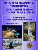 Tentative Work Program FY 2016/17 - 2020/21